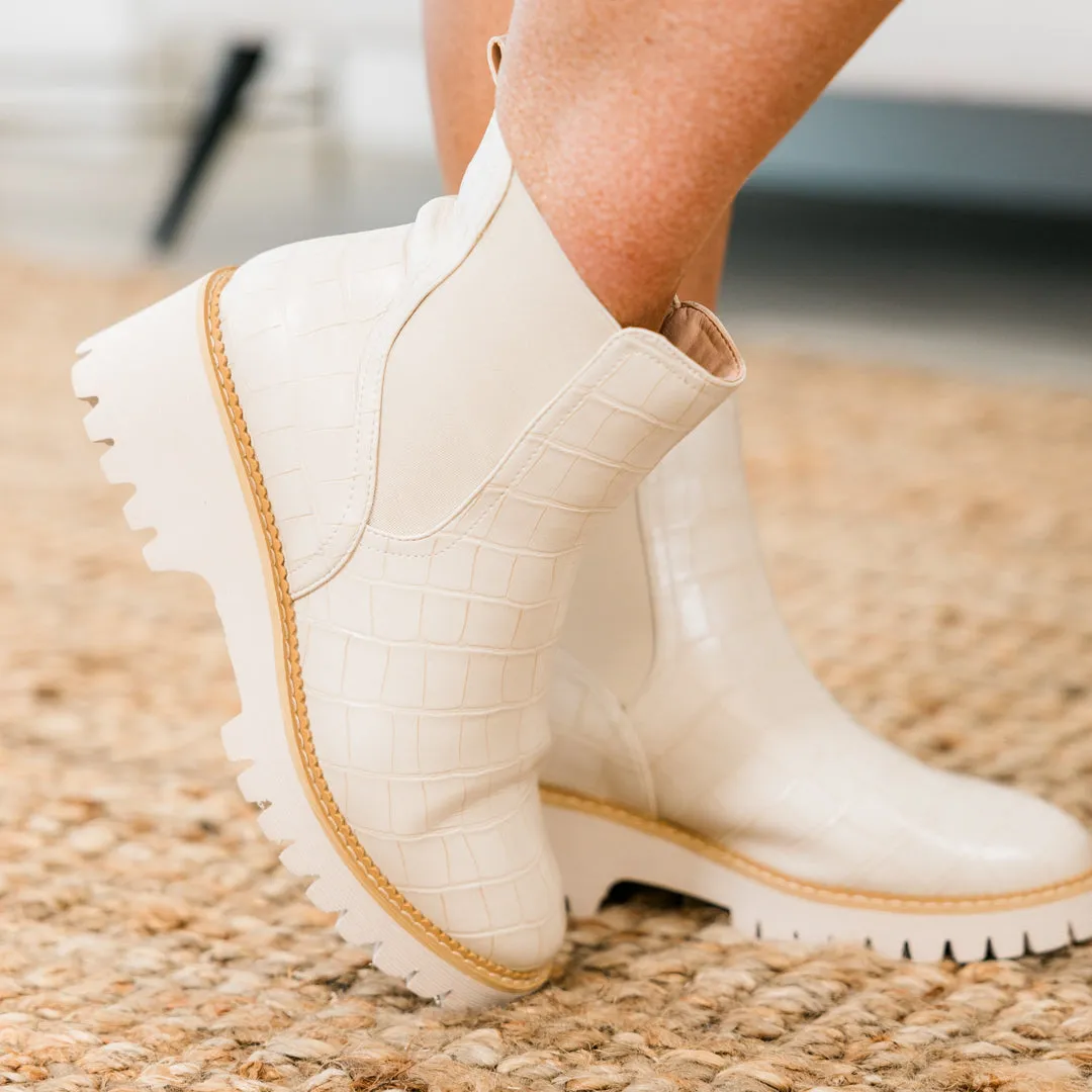 Corky's: Sweet Reminiscence Booties, Ivory