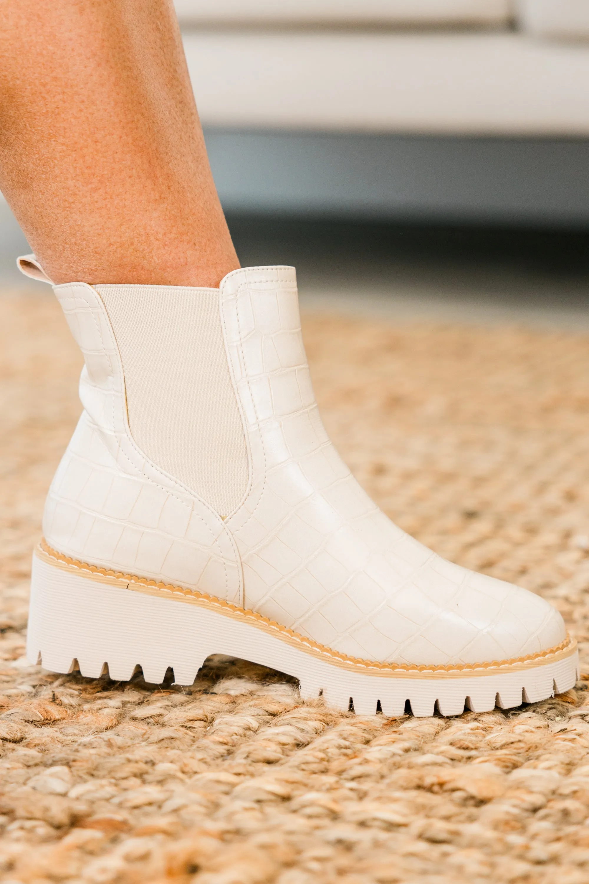Corky's: Sweet Reminiscence Booties, Ivory