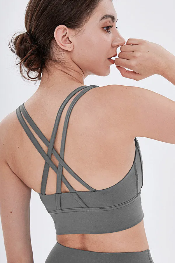 Cozy Solid Color Sports Bra