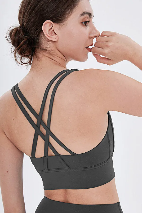 Cozy Solid Color Sports Bra