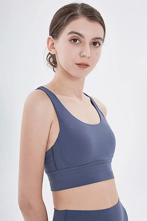Cozy Solid Color Sports Bra