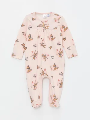 Crew Neck Baby Girl Jumpsuit (0-12 Months With Booties, 12 Months  Without Booties)