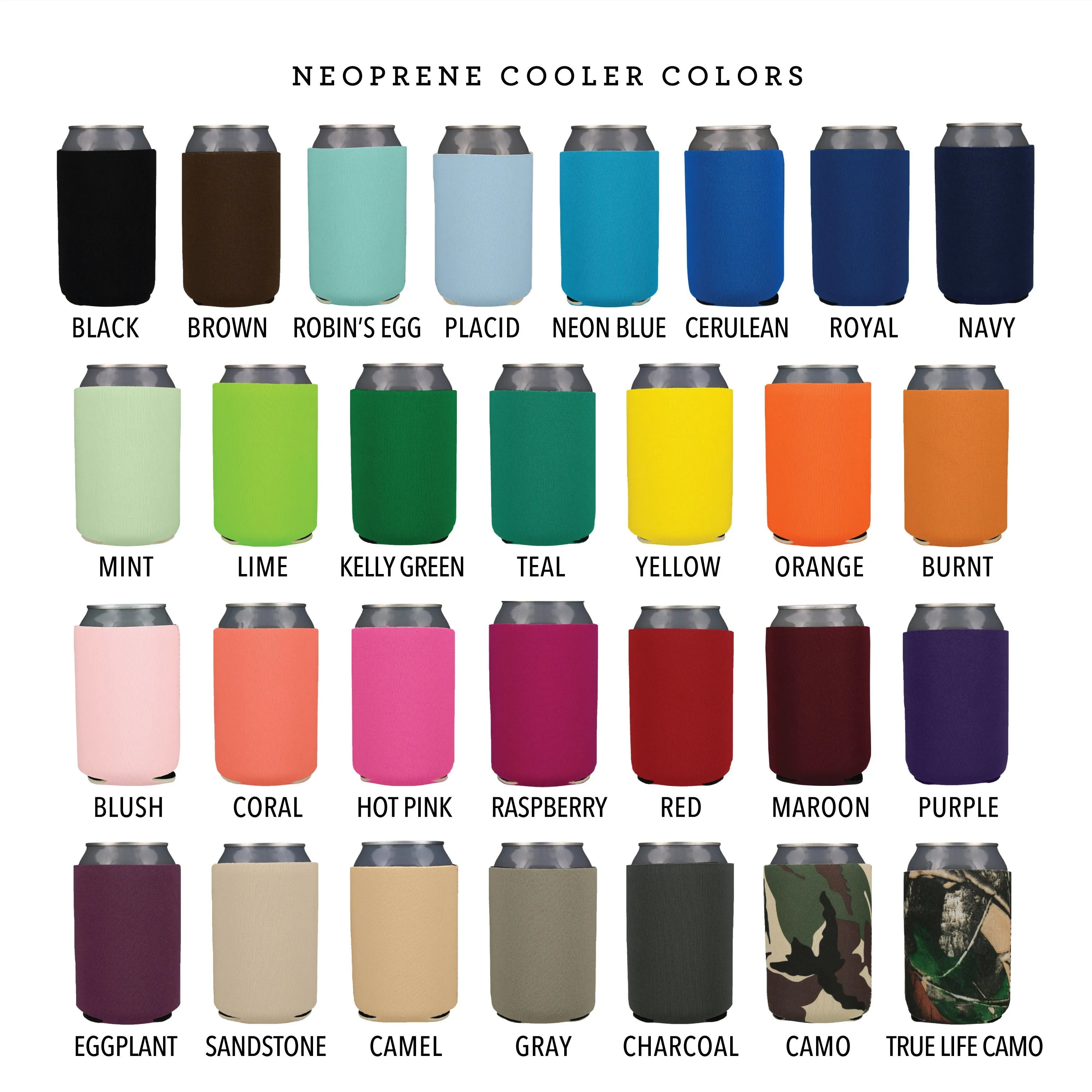 Custom Neoprene Wedding Can Cooler - Your Custom Design