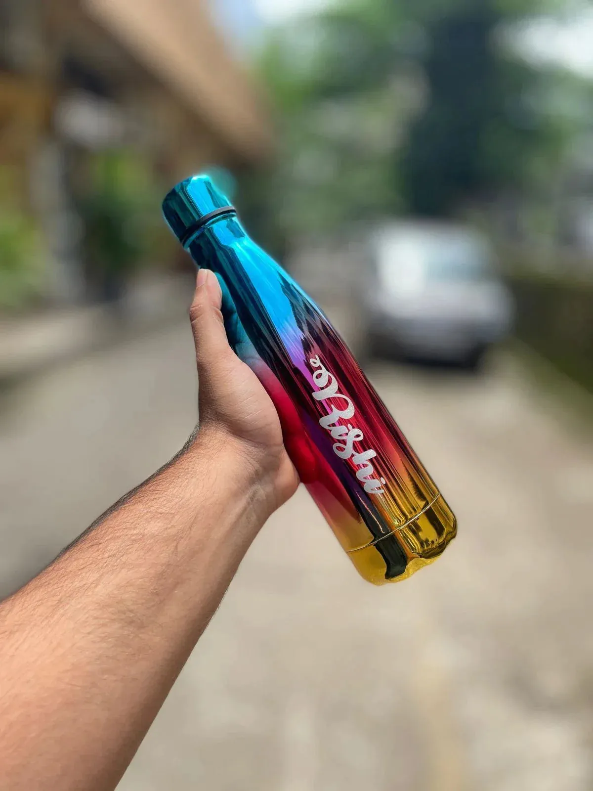 Customized Rainbow Stainless Steel Water Bottles