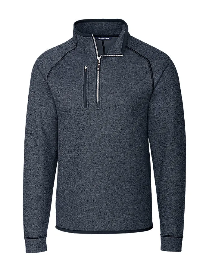Cutter & Buck Men's Mainsail Sweater-Knit  Half Zip Pullover Jacket