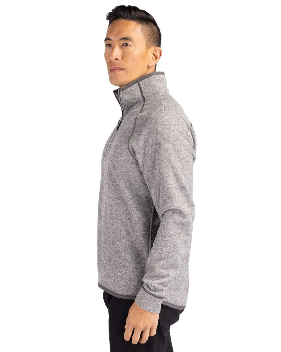 Cutter & Buck Men's Mainsail Sweater-Knit  Half Zip Pullover Jacket