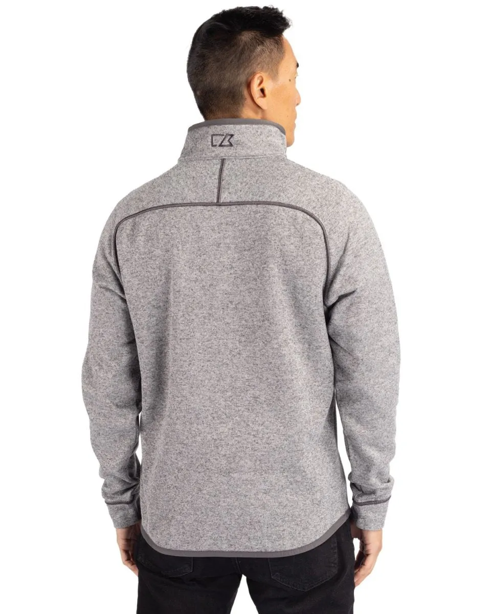 Cutter & Buck Men's Mainsail Sweater-Knit  Half Zip Pullover Jacket