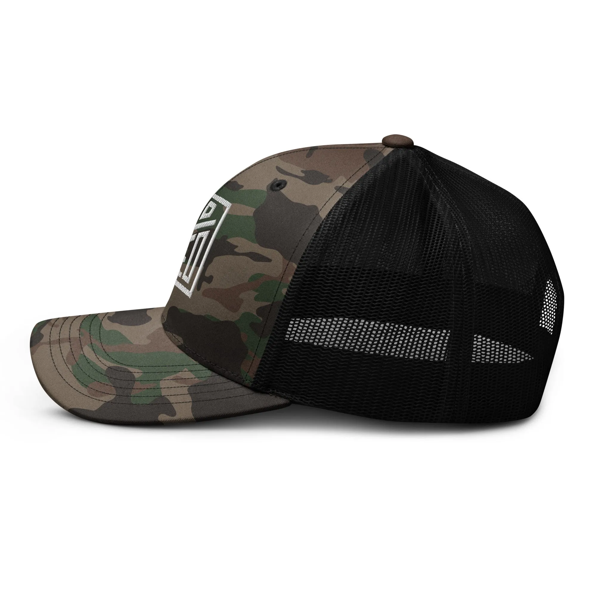 Dad Tired Branded Camouflage Trucker Hat