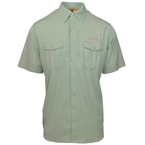 Dagon’s Master Series Short Sleeve Snap Shirt- Salt Grass Green