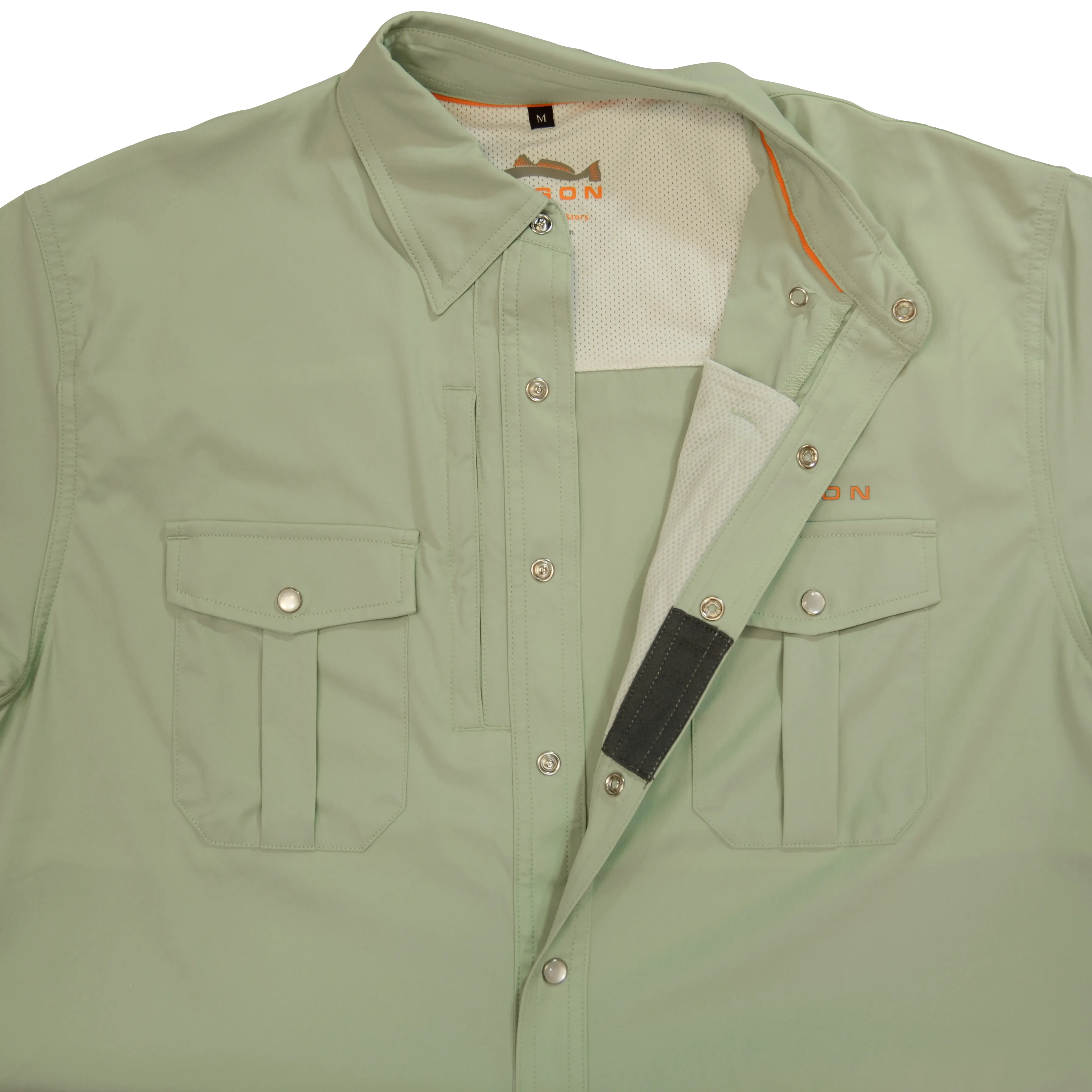 Dagon’s Master Series Short Sleeve Snap Shirt- Salt Grass Green