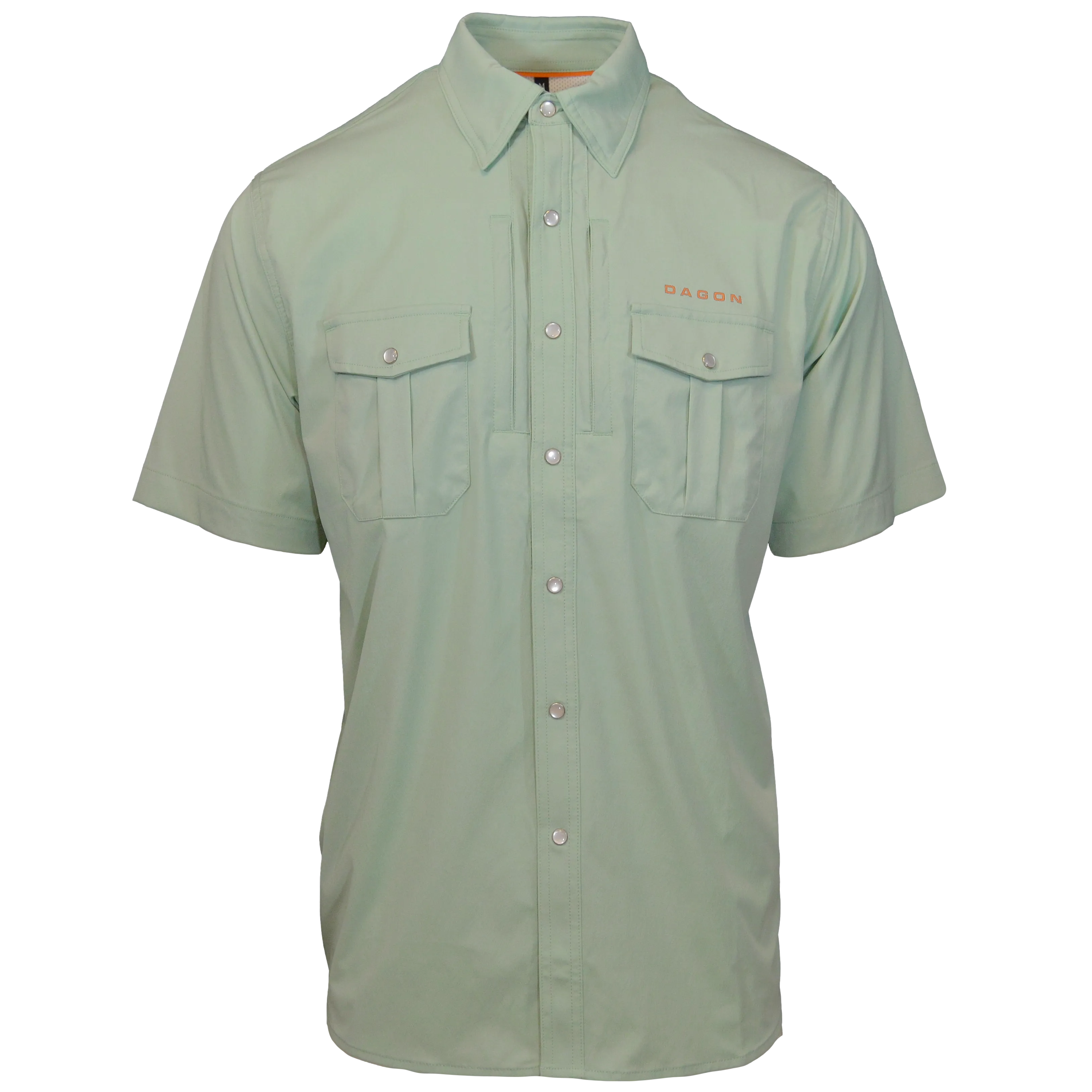 Dagon’s Master Series Short Sleeve Snap Shirt- Salt Grass Green