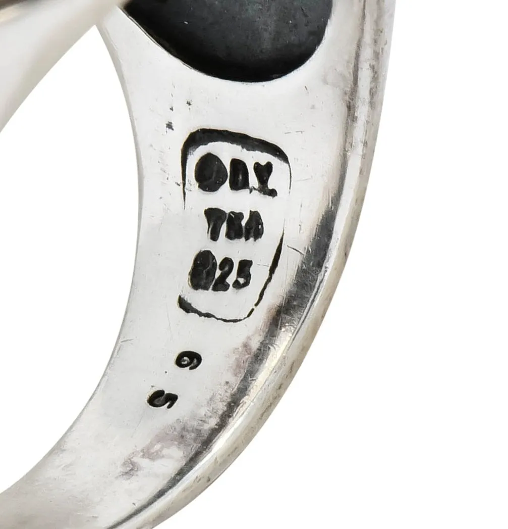 David Yurman Checkerboard Quartz 18 Karat Gold Sterling Silver Albion Cocktail Ring