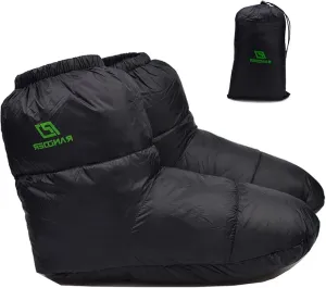 Down Booties Warm Socks Ultralight Sleeping Sock for Camping, Backpacking - Camp Sleeping Bag Tent Down Foot Warmer for Men & Women