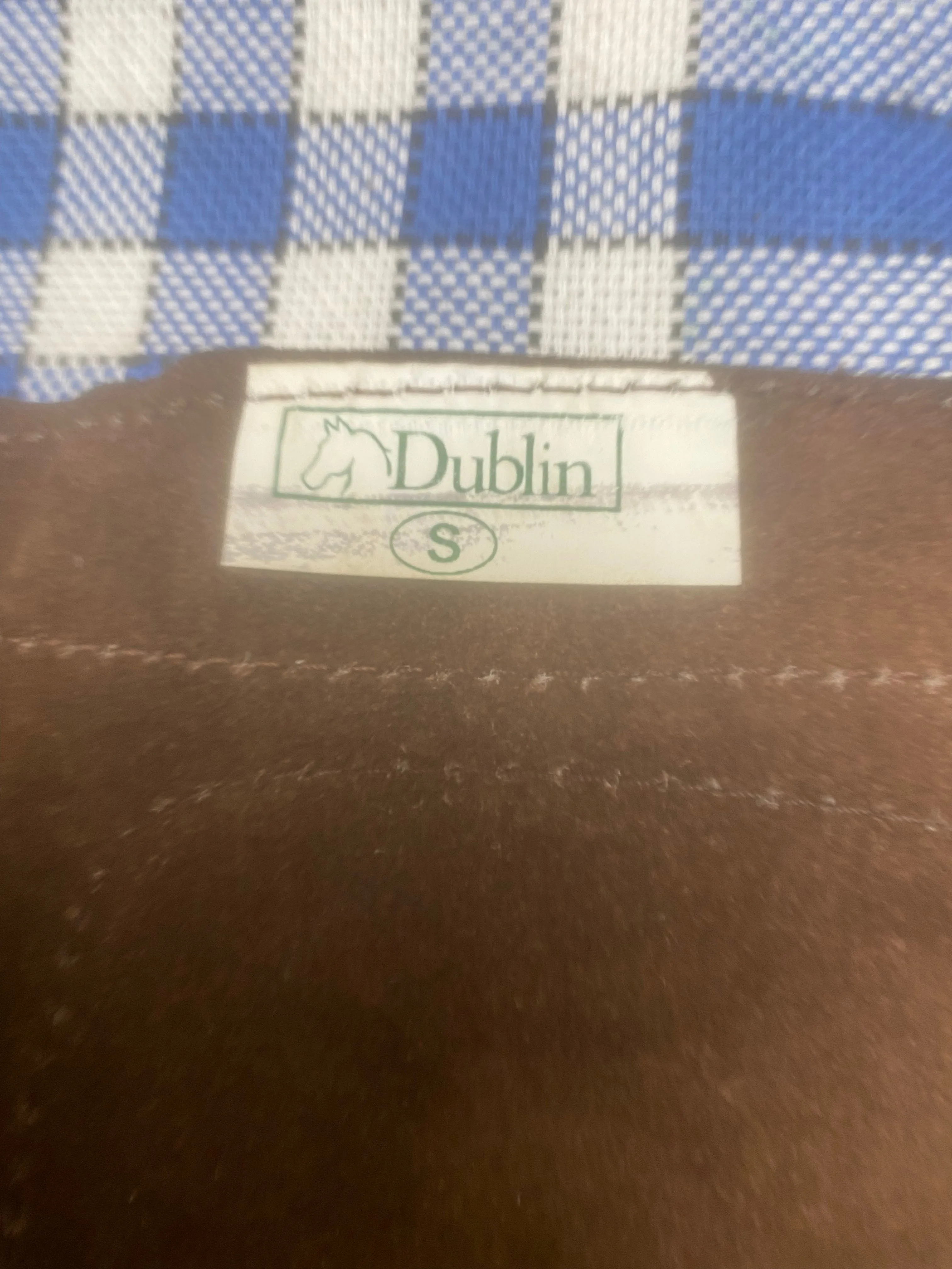 Dublin brown suede Velcro chaps 🟢