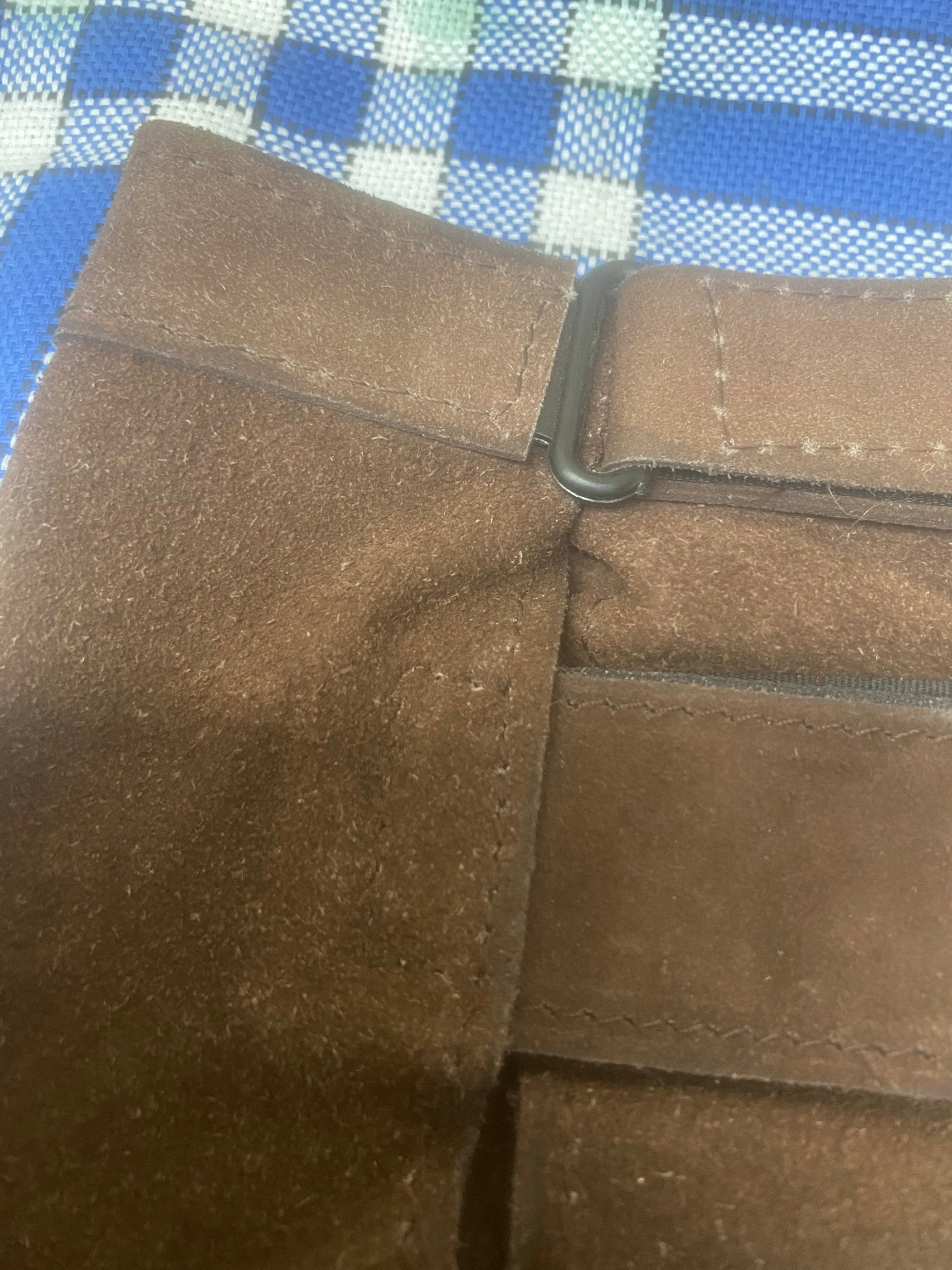 Dublin brown suede Velcro chaps 🟢