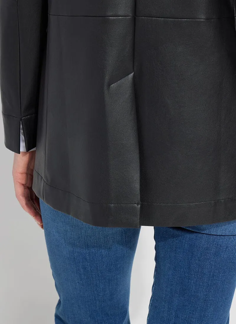 Eira Vegan Leather Blazer