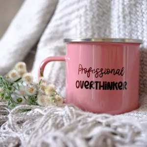 Enamel Mug 360ml - Professional Overthinker