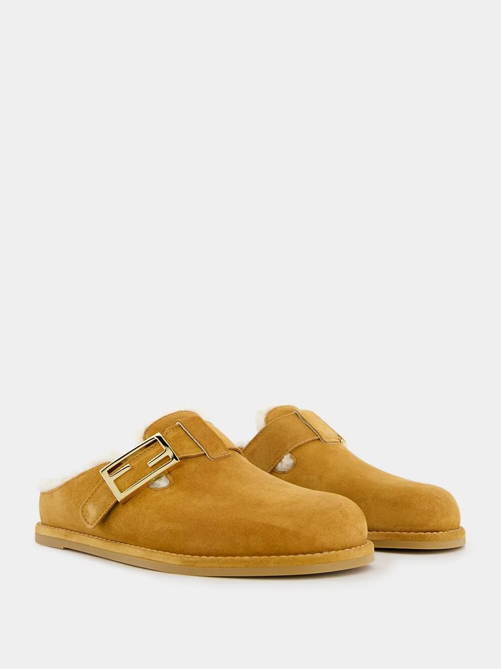 FF Strap Suede Sabots