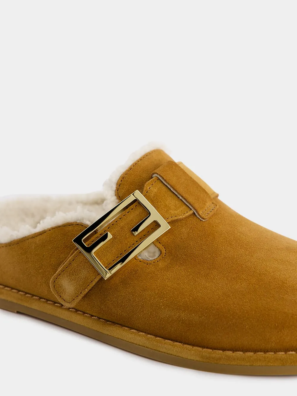 FF Strap Suede Sabots