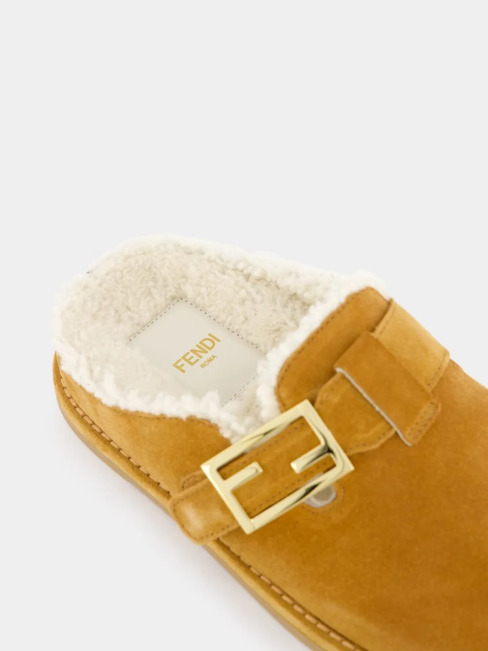 FF Strap Suede Sabots