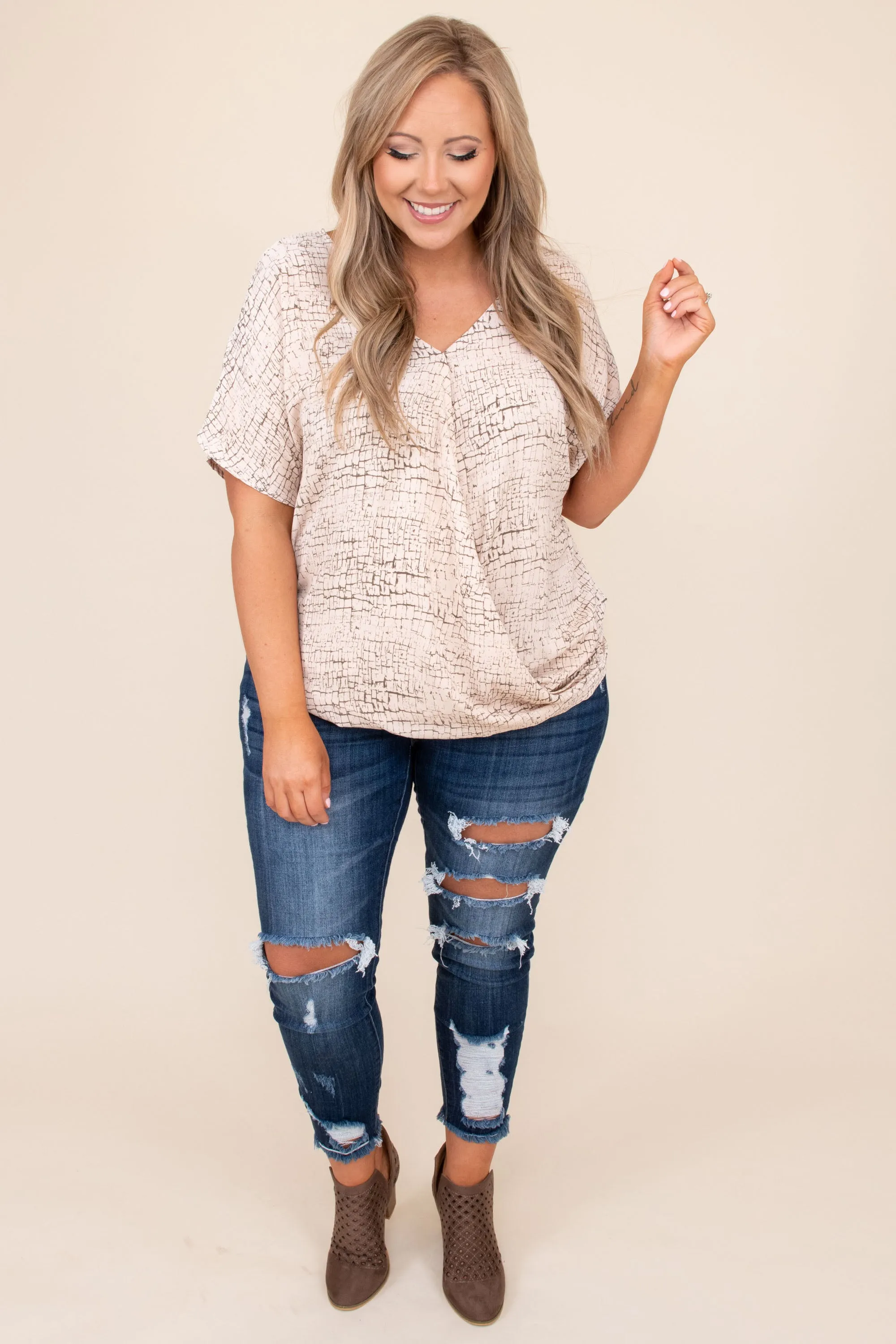 Finding Faith Top, Ivory