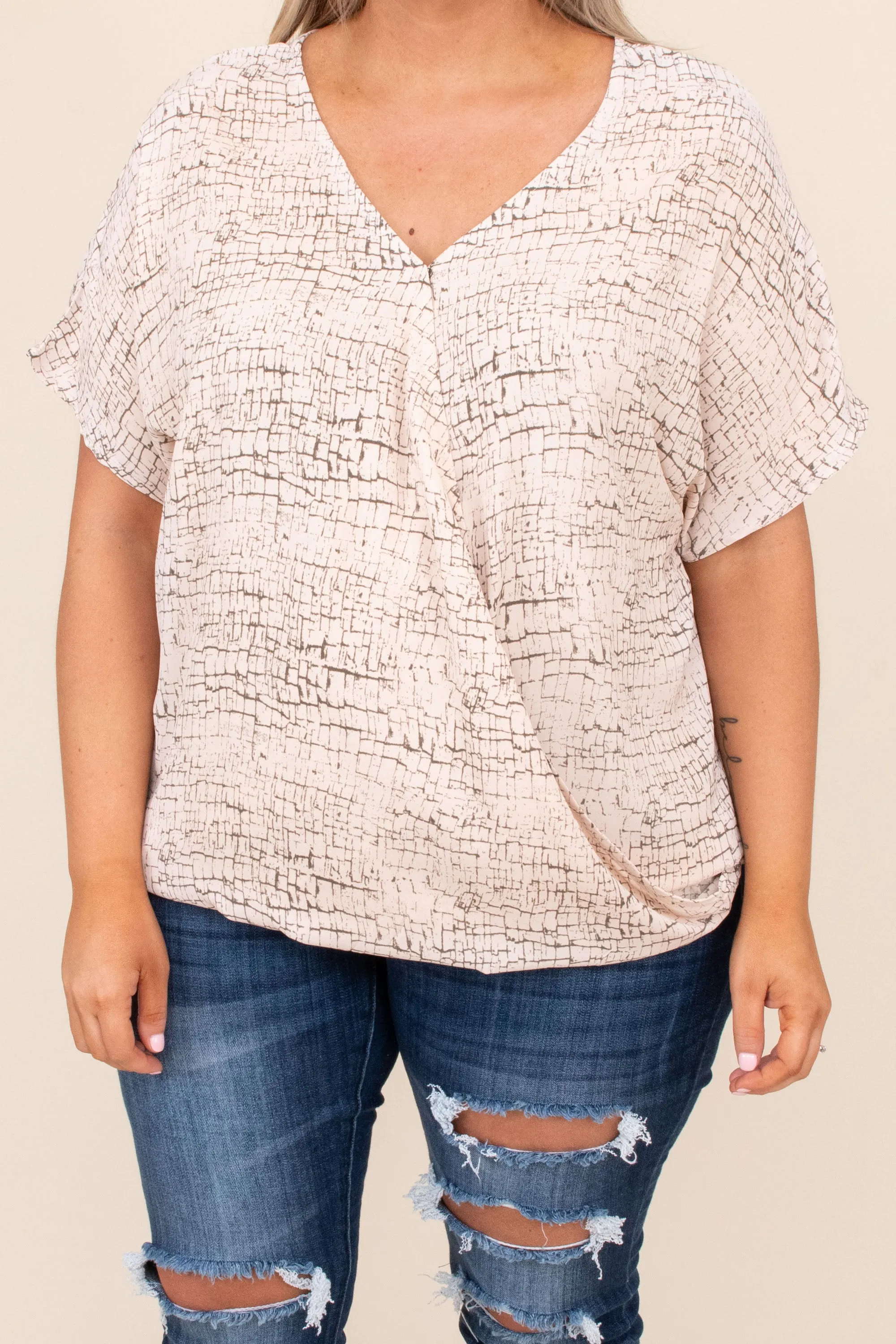 Finding Faith Top, Ivory