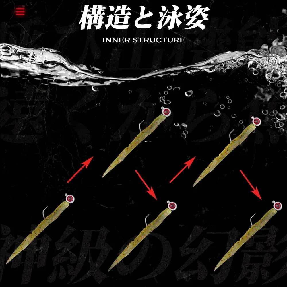 Fishing soft plastic jig Hooks With Red 3d Eyes 5g 7g 10g 14g Zinc Alloy Head