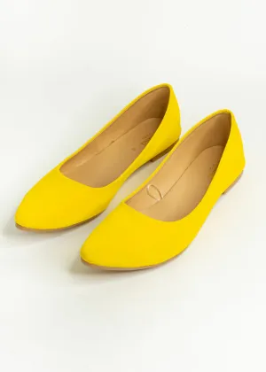 Flat suede puntal lisa