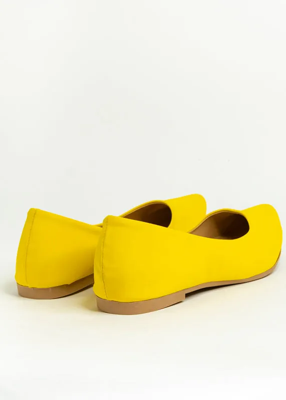 Flat suede puntal lisa