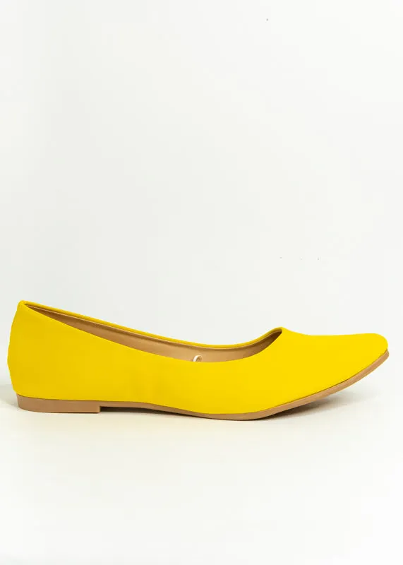 Flat suede puntal lisa