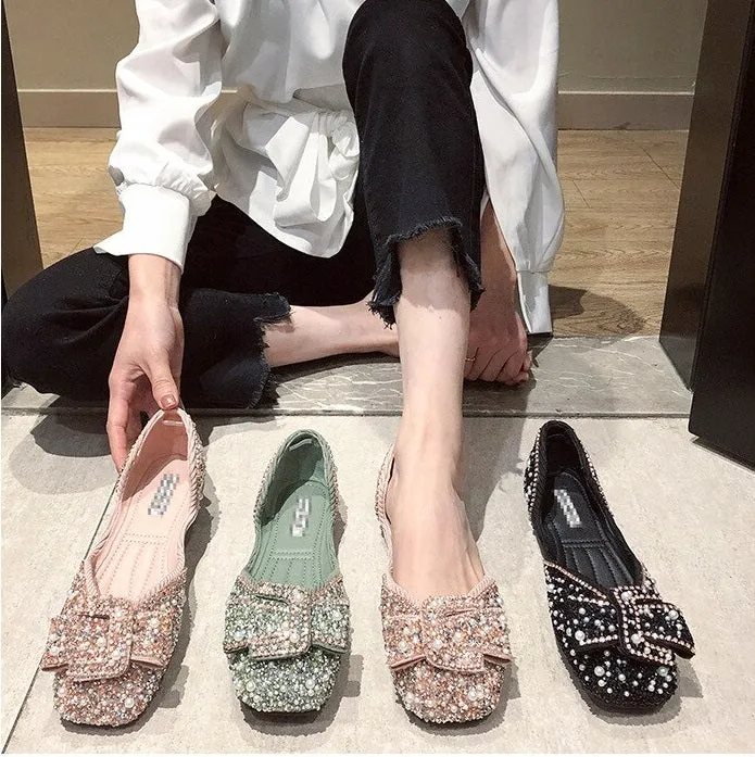 Flats Cozy Side Canvas Shoes Cut Out Soft Bottom  CODE: KAR790