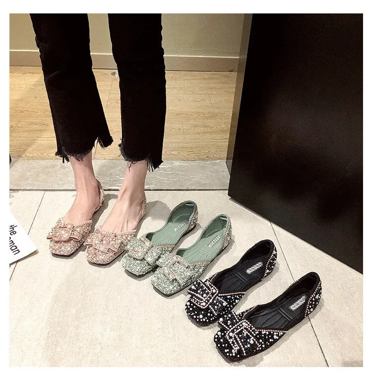 Flats Cozy Side Canvas Shoes Cut Out Soft Bottom  CODE: KAR790