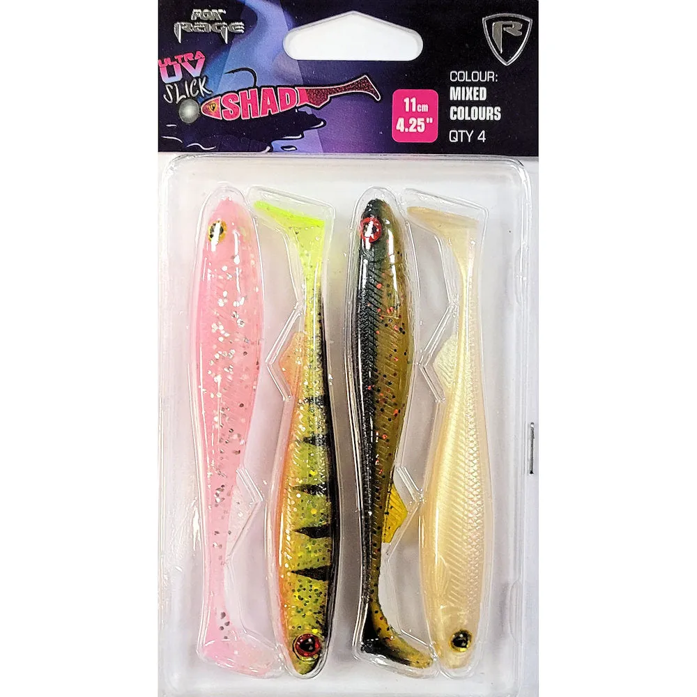 Fox Rage Slick Shad Mixed UV Colours
