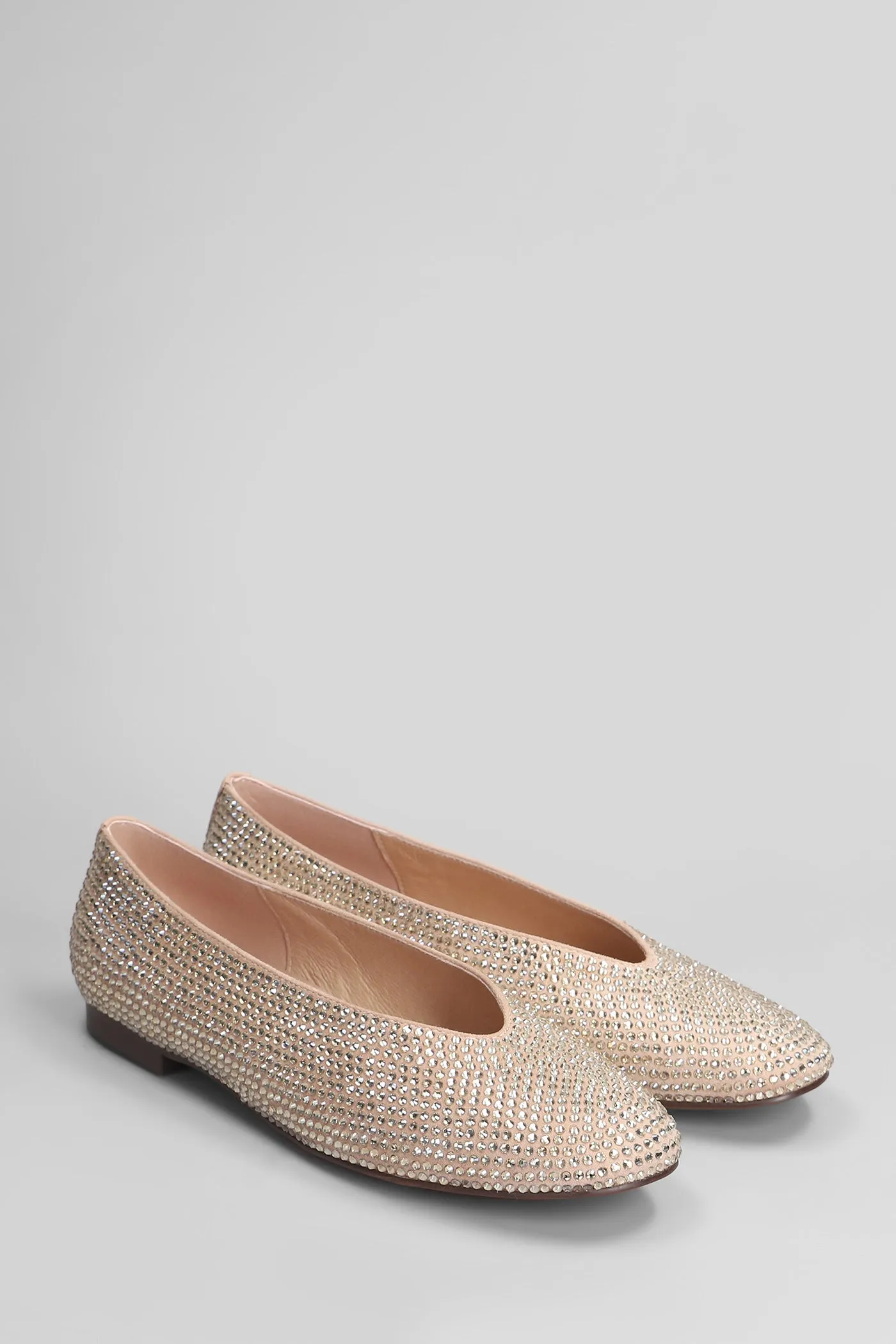 Gaida Flat Ballet flats in powder suede
