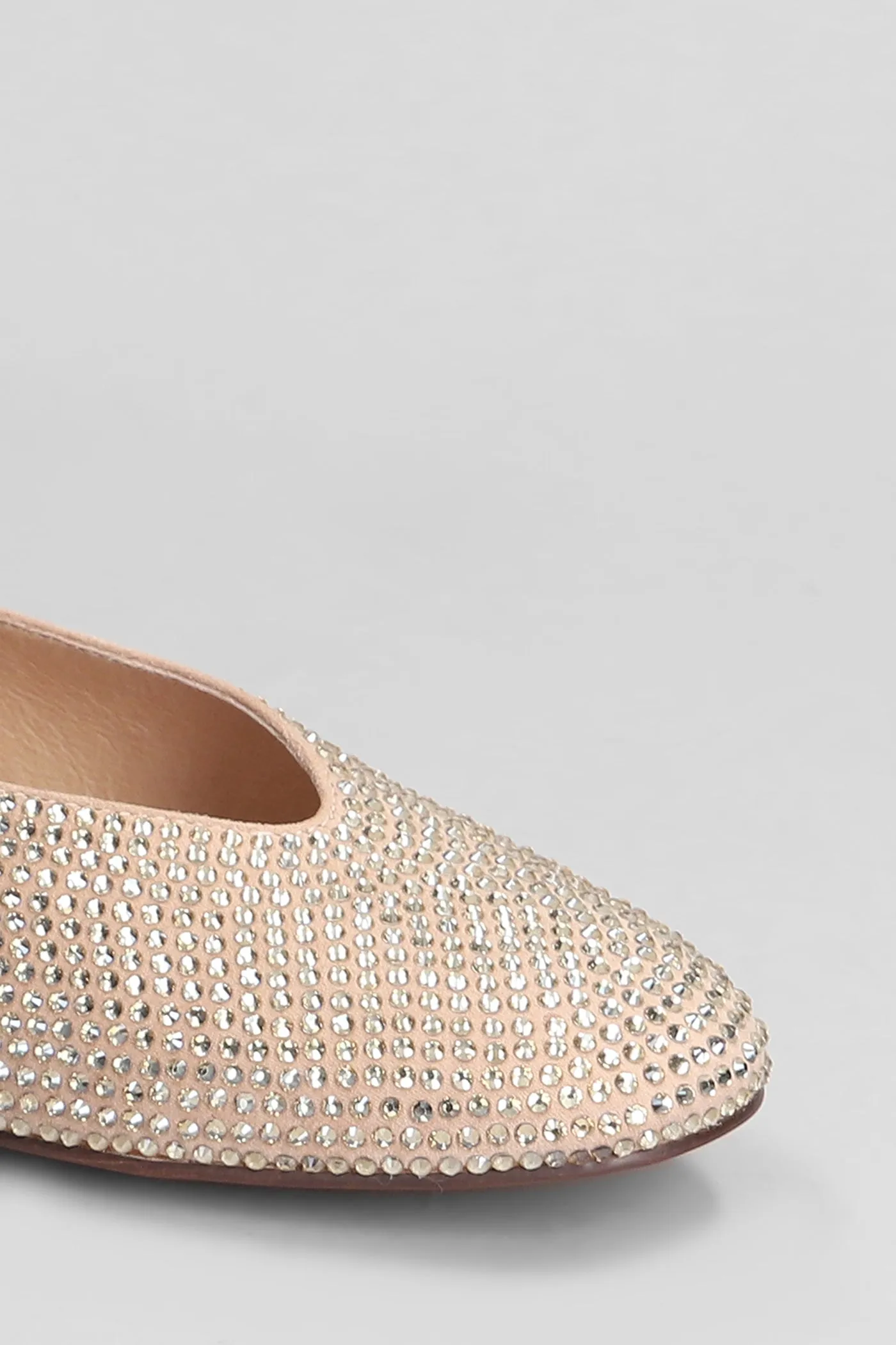 Gaida Flat Ballet flats in powder suede