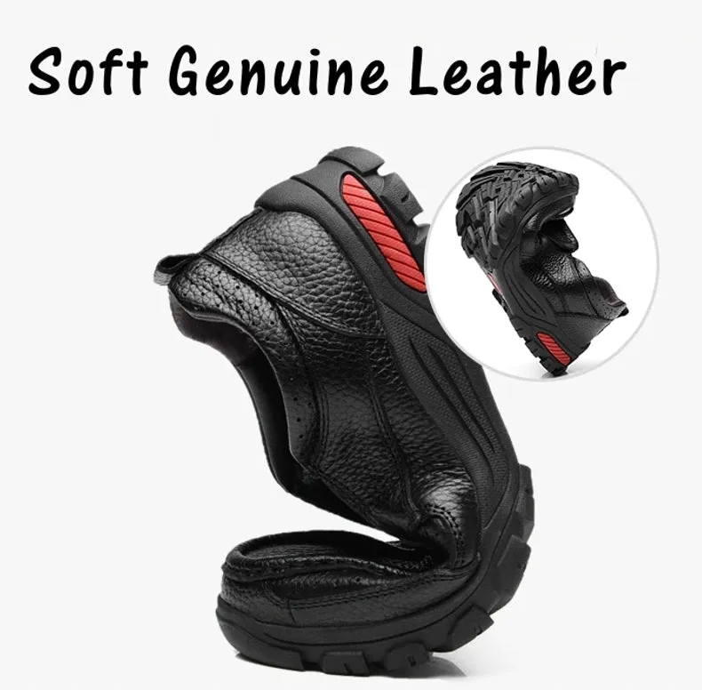 Genuine Leather Shoes Men Oxford Slip On Comfortable Quality Loafers GL-01