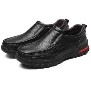 Genuine Leather Shoes Men Oxford Slip On Comfortable Quality Loafers GL-01