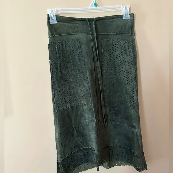 Genuine Suede Skirt