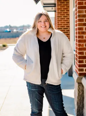 Getting Cozy Jacket in Bone