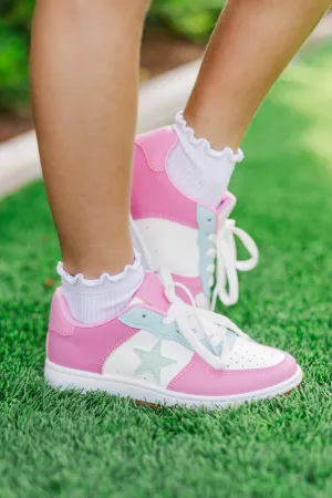 Girls: The Jordyn Fuchsia Pink Sneakers