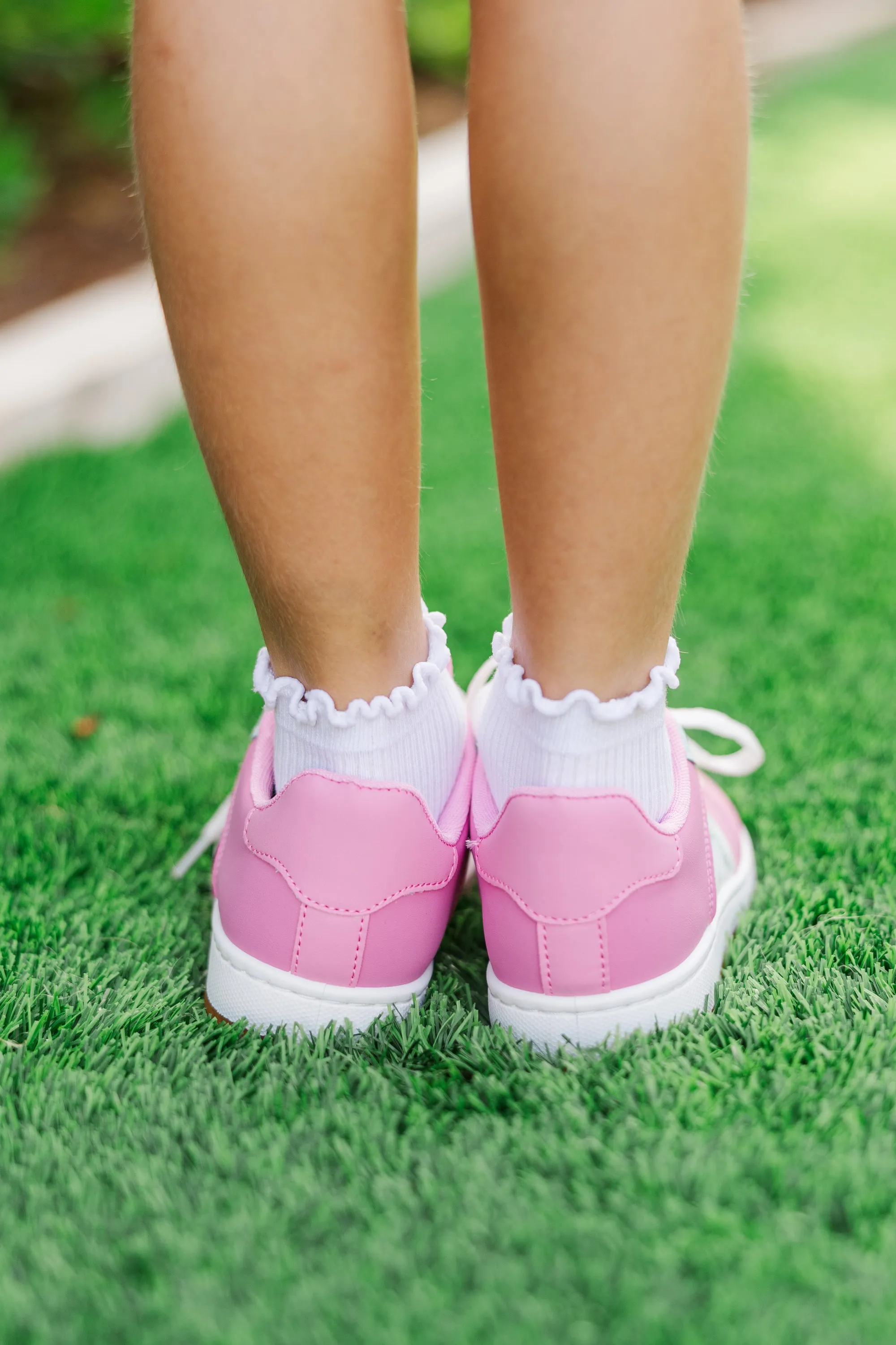 Girls: The Jordyn Fuchsia Pink Sneakers