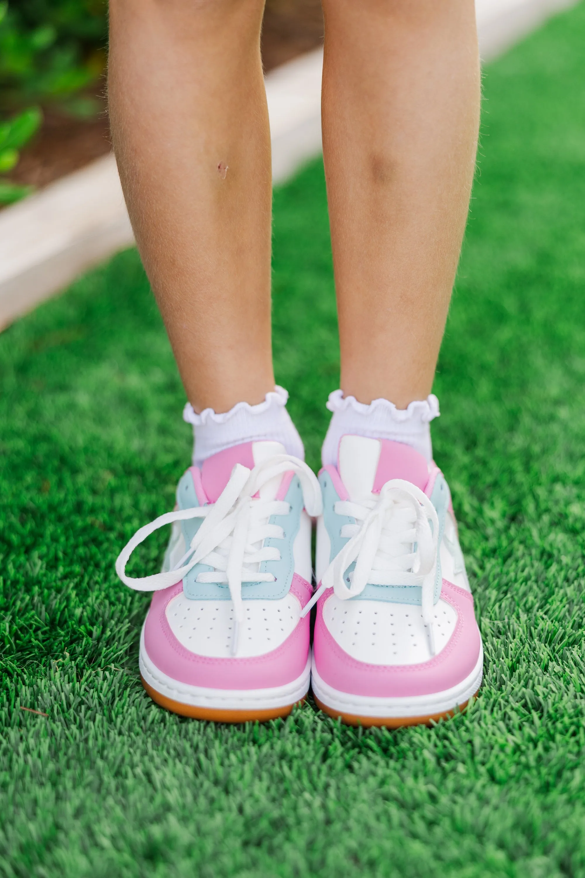 Girls: The Jordyn Fuchsia Pink Sneakers