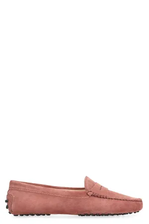 Gommino suede loafers