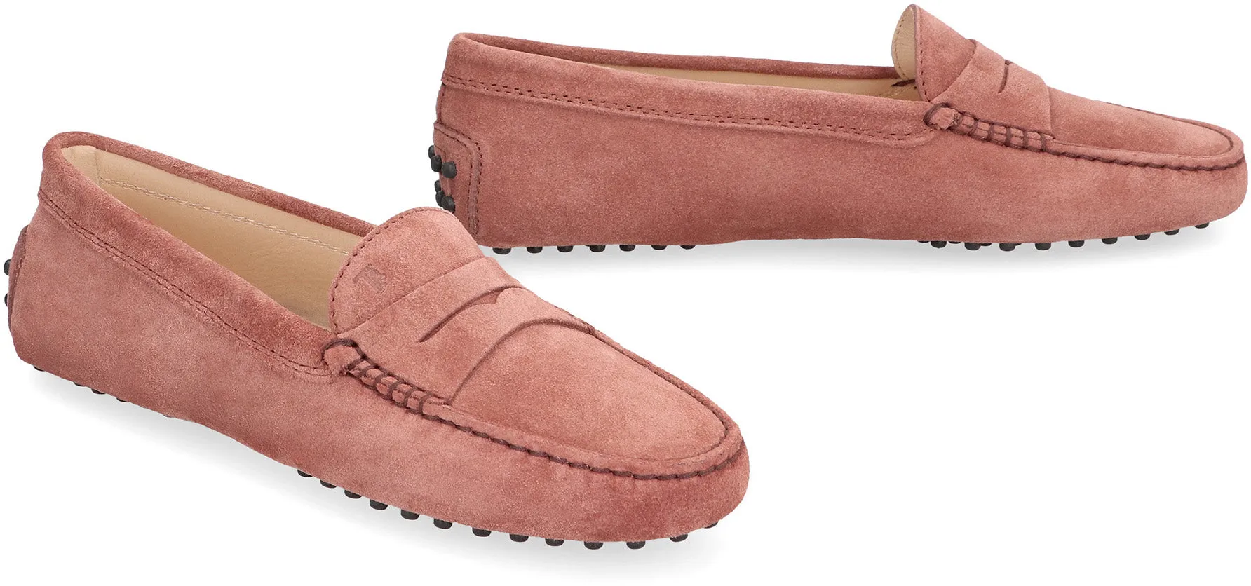 Gommino suede loafers