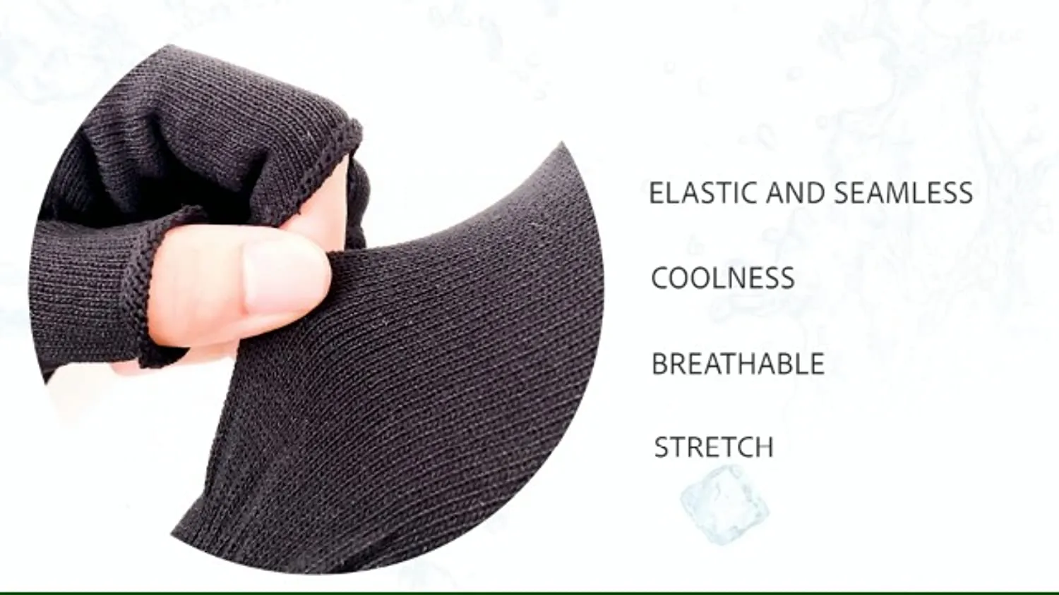 GSAFEME UV Light Gloves for Gel Nails Fingerless Manicure Hand Skin Protection Blocking LED Nail Lamp or Sun Light for Women Home Outdoor Use Black Small 1pr