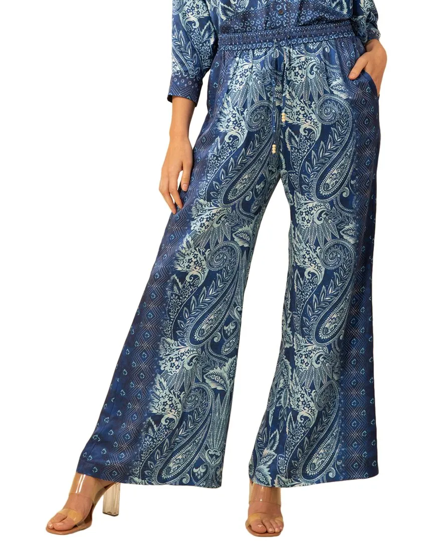 Hale Bob Winter Silk-Blend Pant