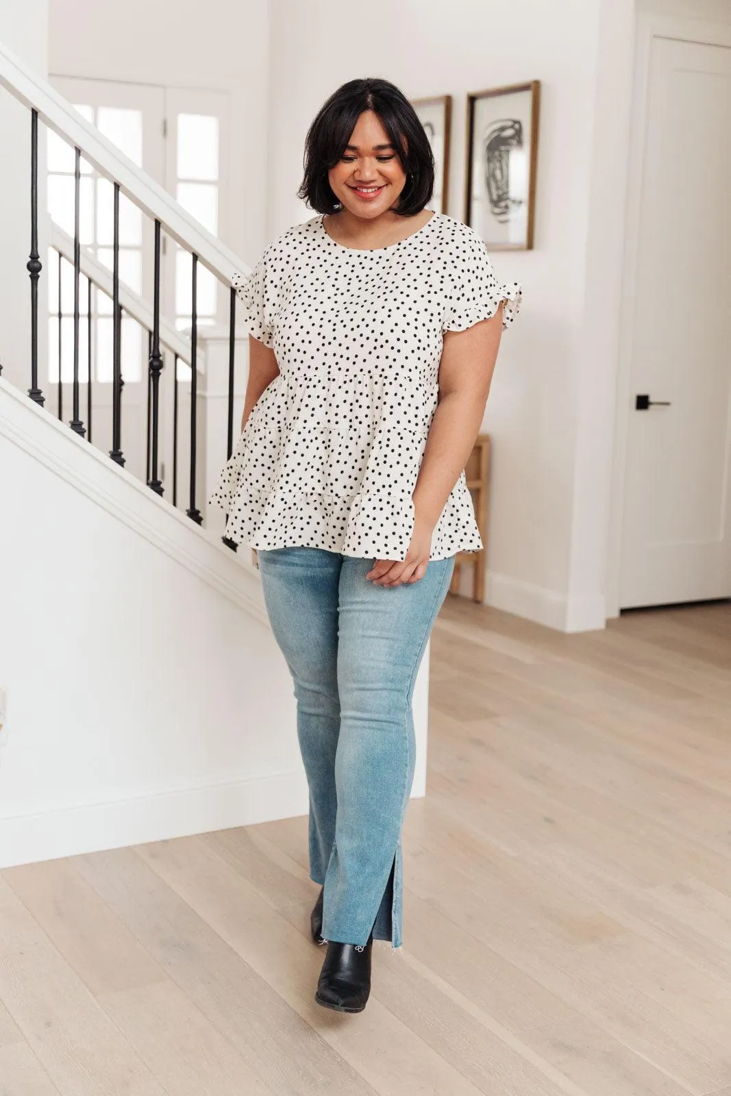 Hazel Blues® | Dreamy Look Top In White