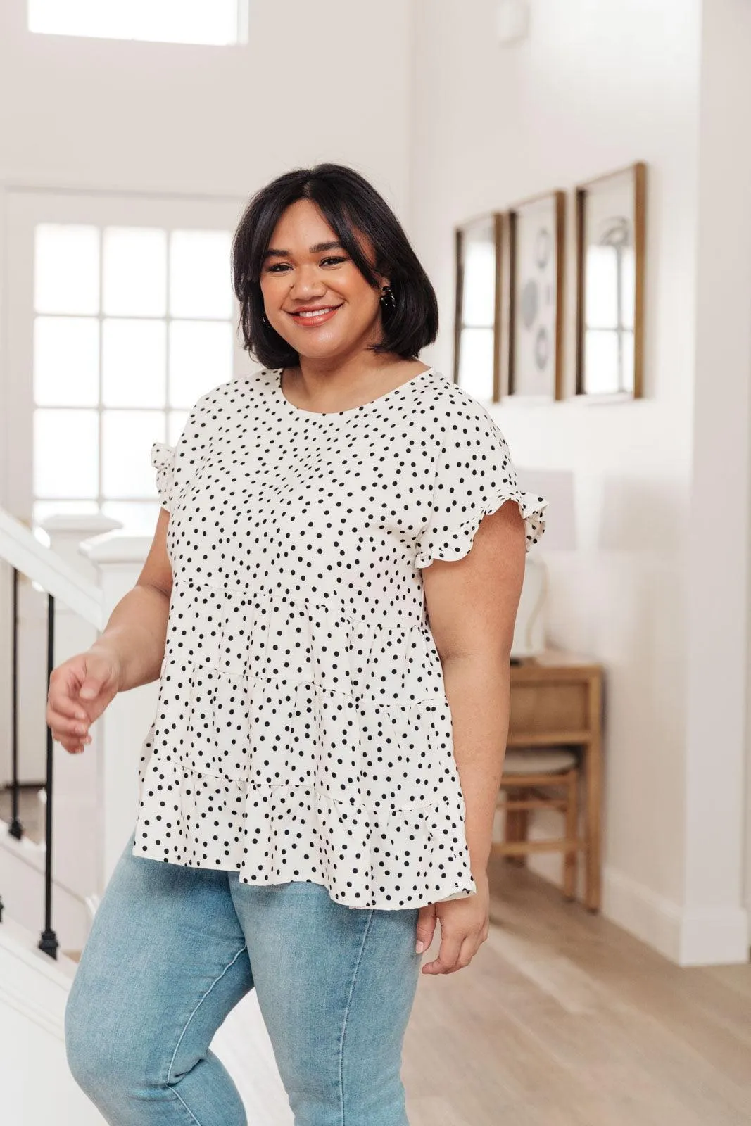 Hazel Blues® | Dreamy Look Top In White
