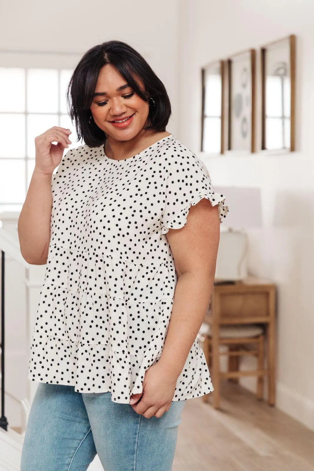 Hazel Blues® | Dreamy Look Top In White