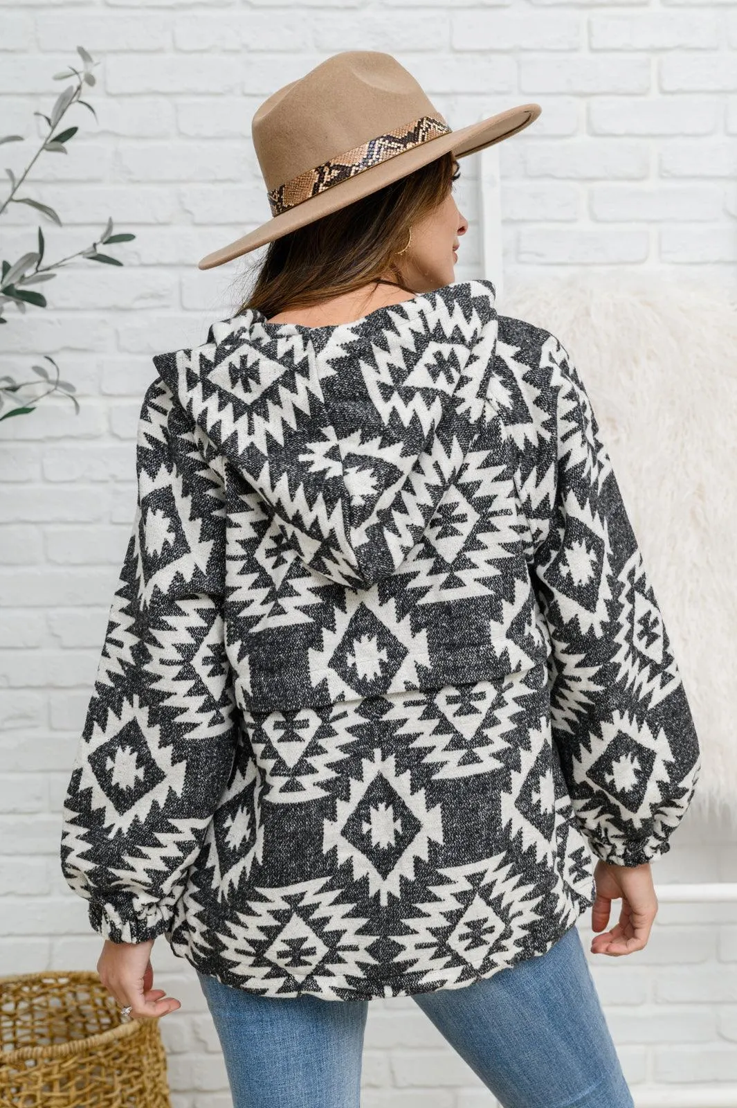 Hazel Blues® | Lounge Day Hoodie in Black & White
